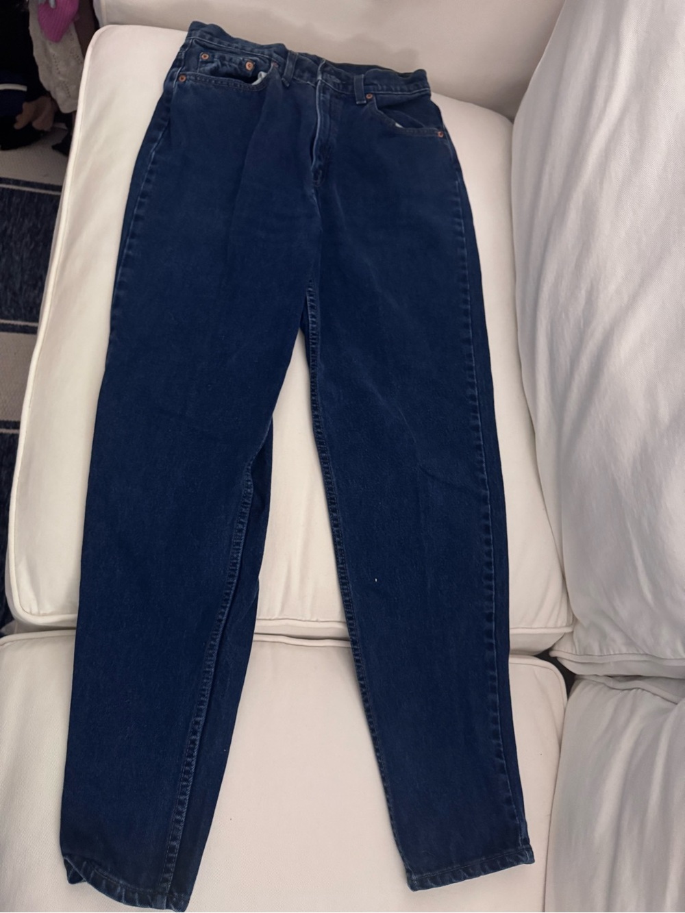 Levi's Dark Blue Straight-Leg Women's Jeans